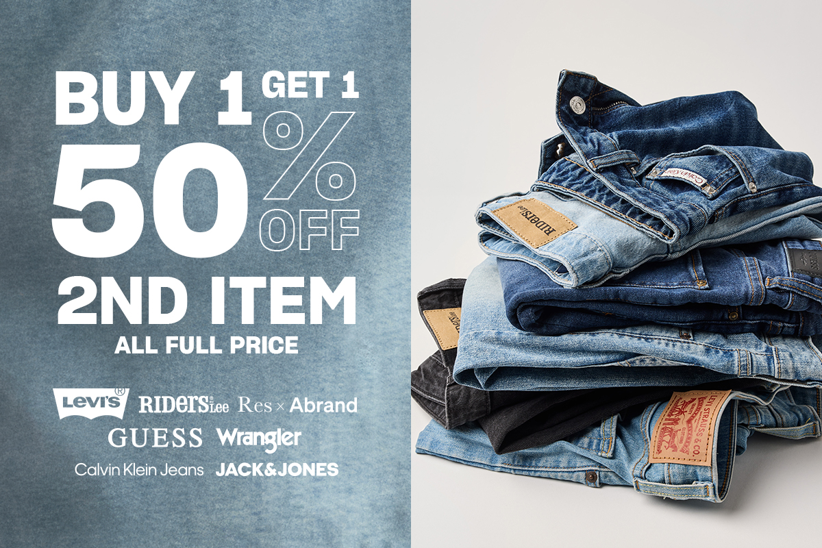 50% Off 2nd Item. All Full Price.