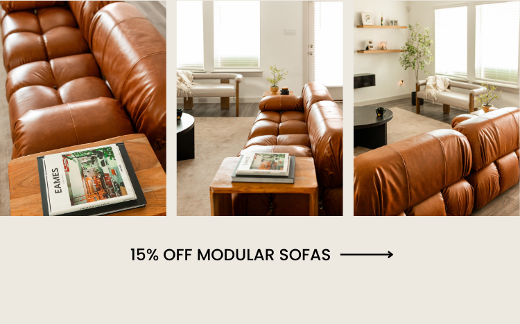 15% OFF MODULAR SOFAS