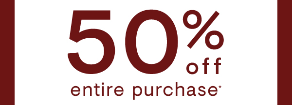 50% off 