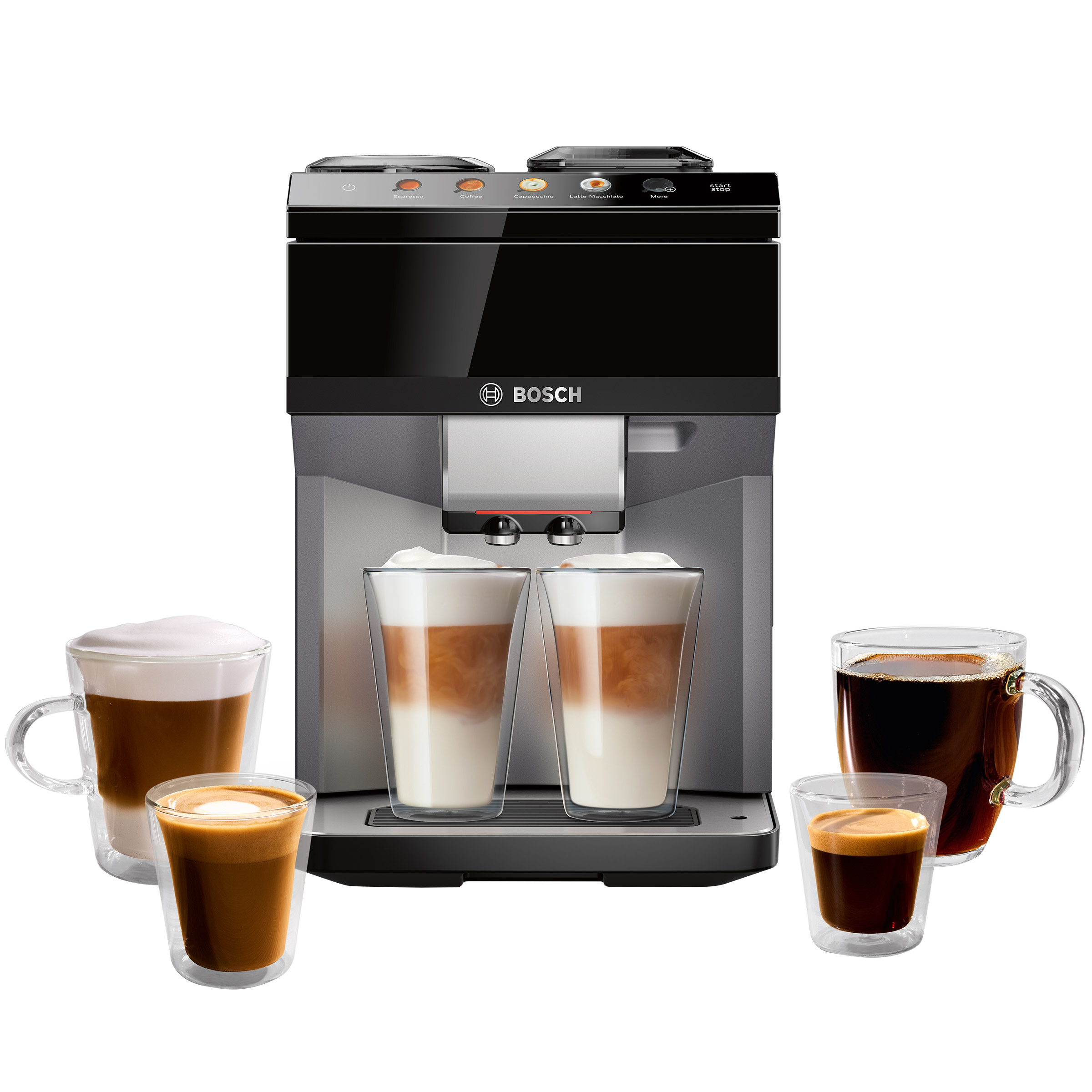 Bosch 500 Series VeroCafe Fully Automatic Espresso Machine, Dark Silver