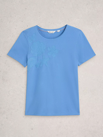 Shop ABBIE EMBROIDERED T-SHIRT