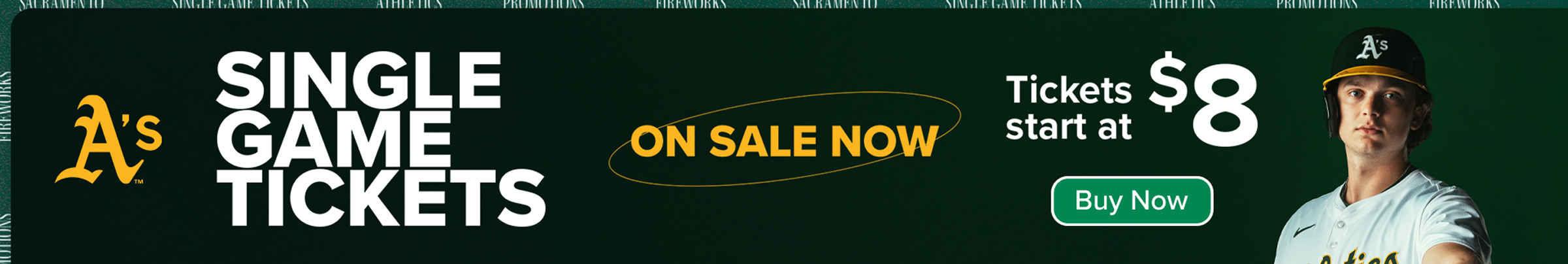 A's Single Game Tickets