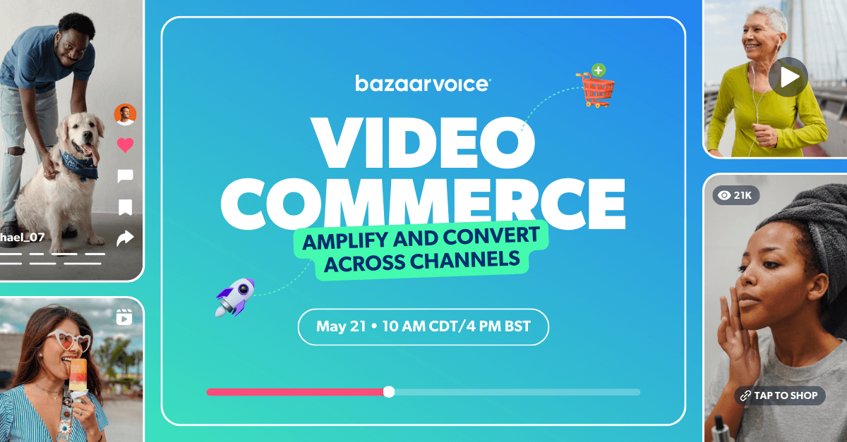 Video Commerce 2025: Amplify and convert across channels webinar May 21 10AM CDT/4PM BST