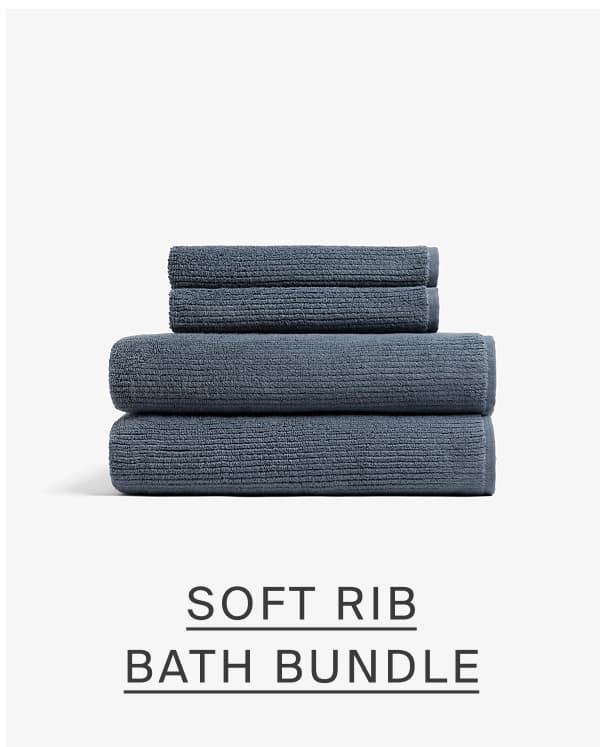 Soft rib bath bundle