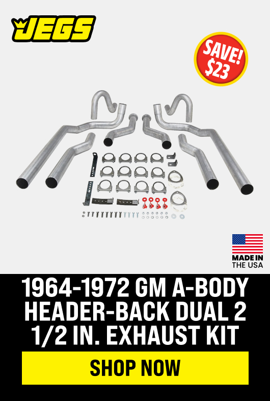 1964-1972 GM A-Body Header-Back Dual 2 1/2 in. Exhaust Kit