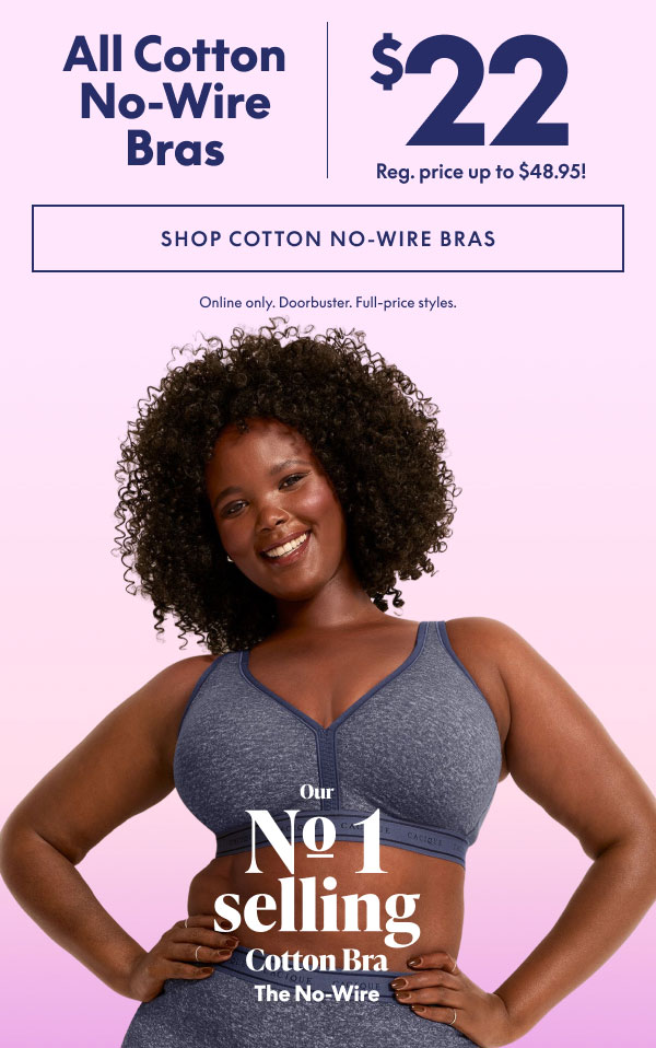 Cotton No-Wire Bras $22