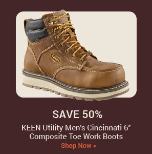 KEEN Utility Men's Cincinnati Waterproof 6" Composite Toe Work Boots