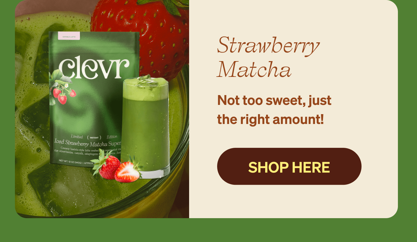 Strawberry Matcha Not too sweet, just the right amount!