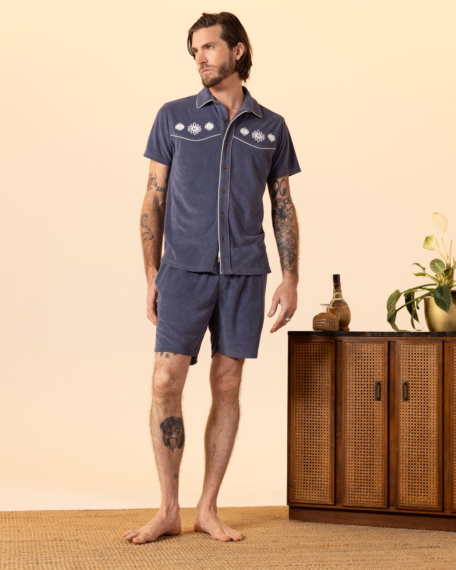 Image of The Gaucho Terry Cloth Shorts - Moontide
