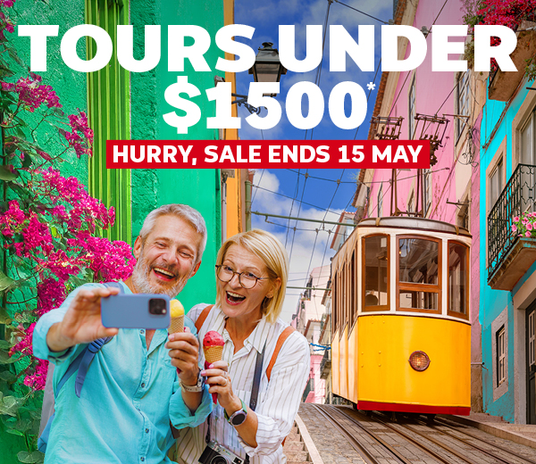 Tours Under $1500* - Sale Ends 15 May!