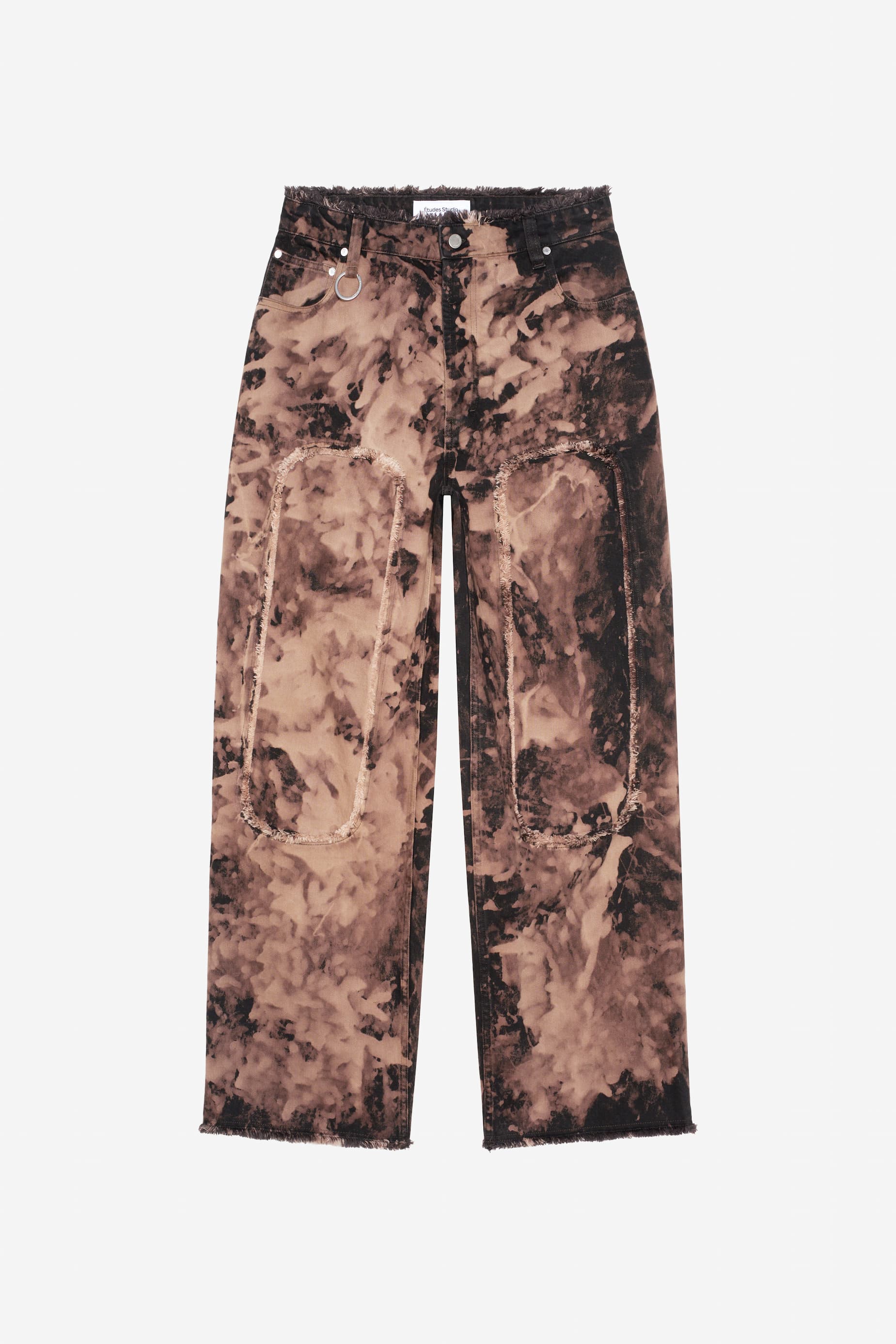 Loose Jeans Patch Bleach