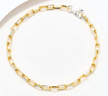 David Markstein Sterling Silver Premiere Luxe Paperclip Bracelet