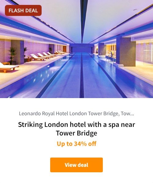 Striking London hotel with a spa near Tower Bridge