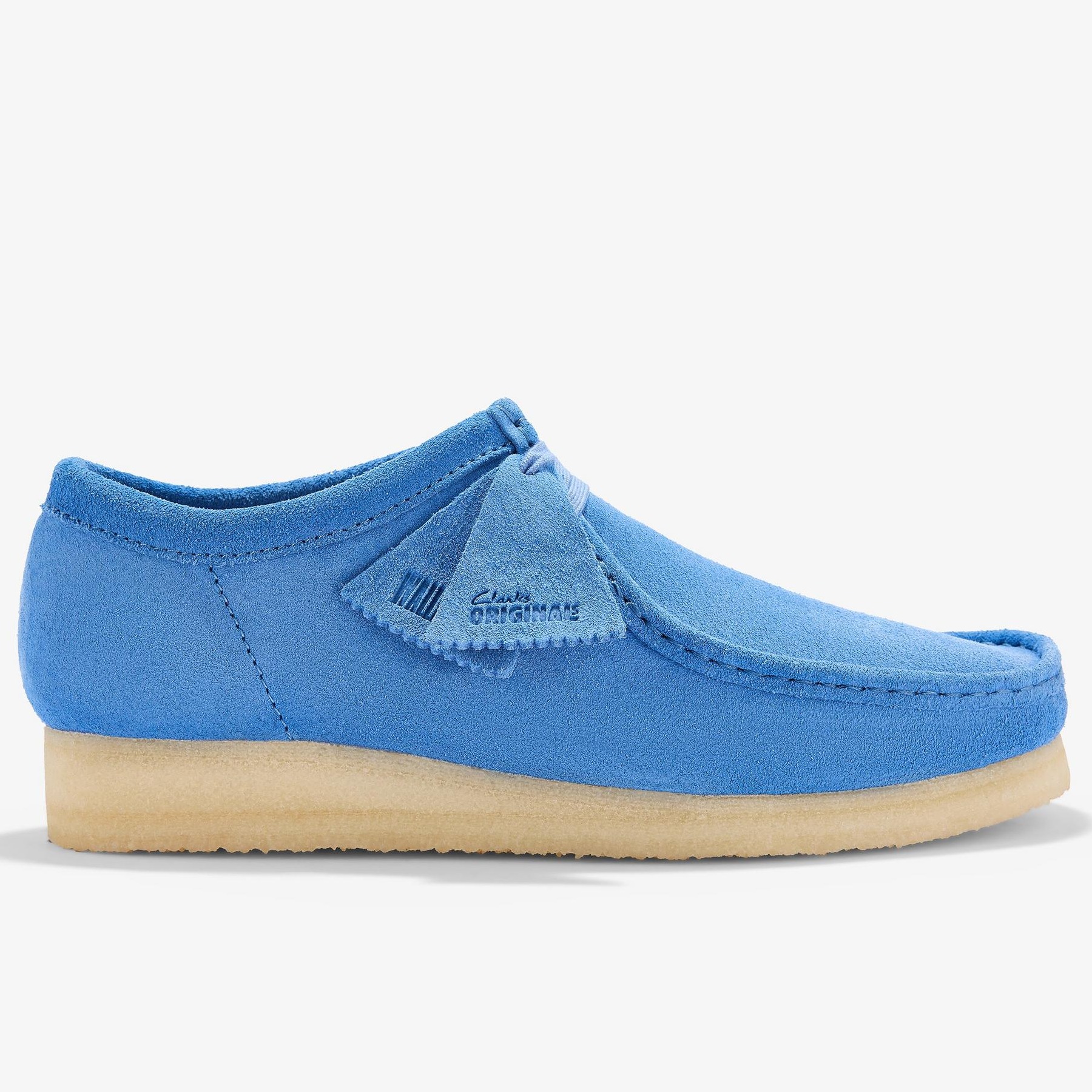 Shop Wallabee Blue Suede