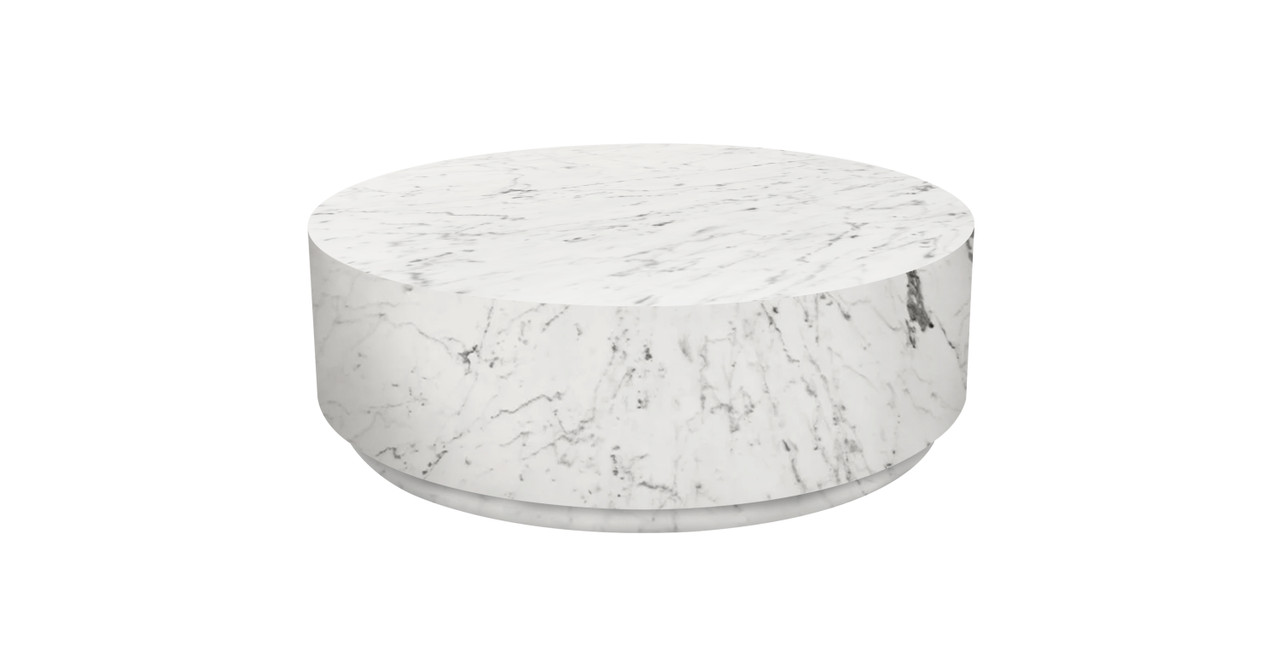 Image of Rotondo Marble Round Minimalist Coffee Table