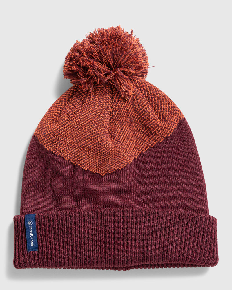 Image of Recycled Chevron Pom Beanie