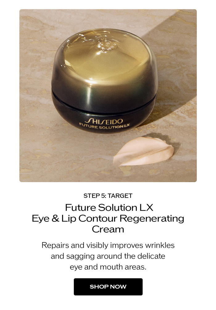 Future Solution LX Eye & Lip Contour Regenerating Cream  Repairs and visibly improves wrinkles and sagging around the delicate eye and mouth areas.