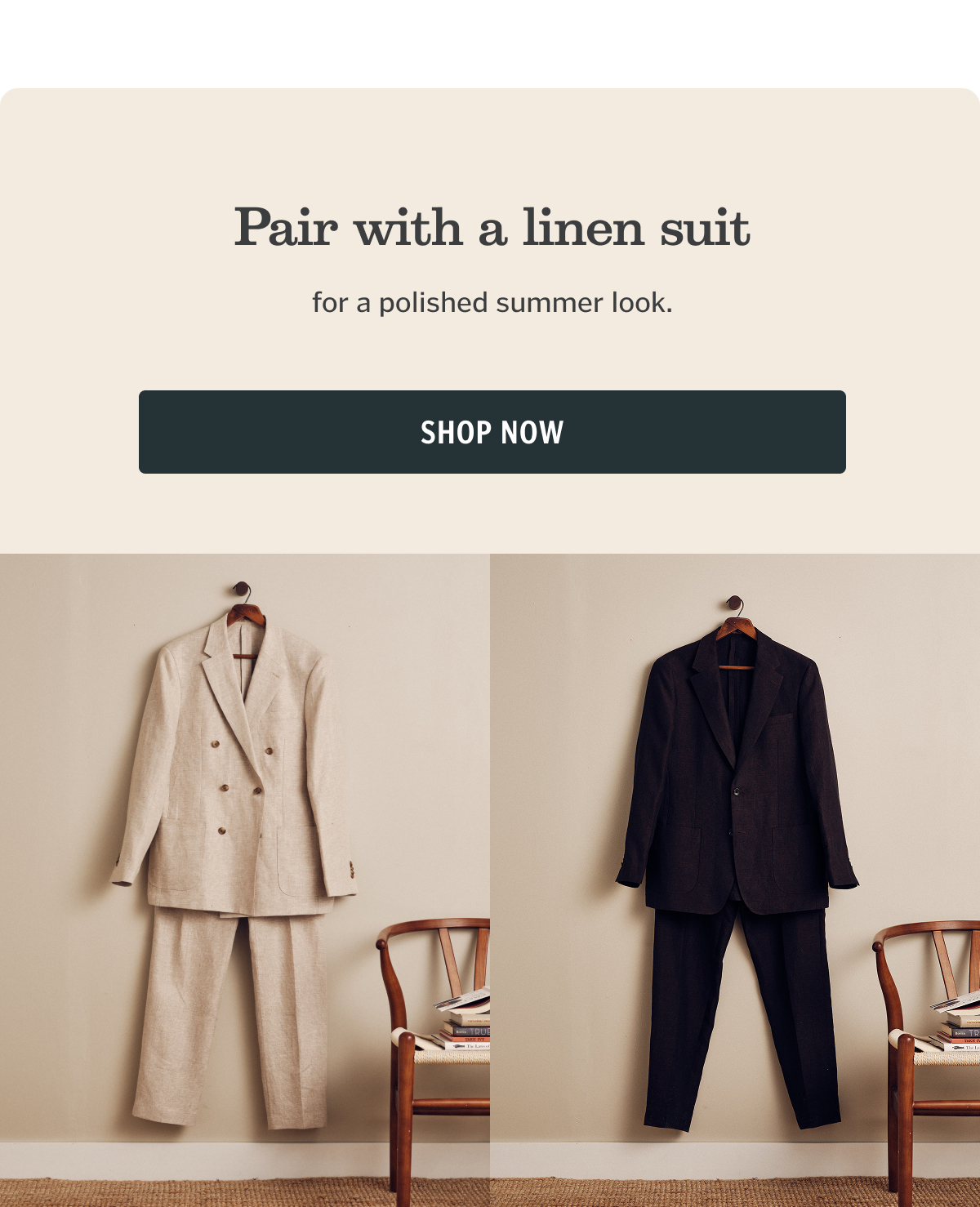 Pair with a linen suit for a polished summer look