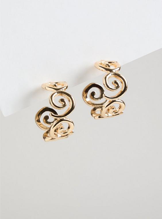 Swirl Hoop Earrings