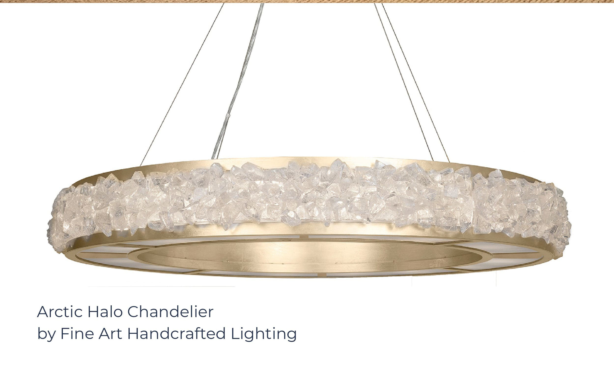 Arctic Halo Chandelier by Fine Art Handcrafted Lighting