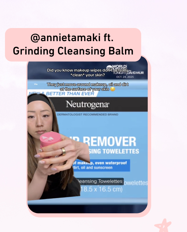 @annietamaki ft. Grinding Cleansing Balm