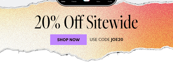 20% OFF Sitewide