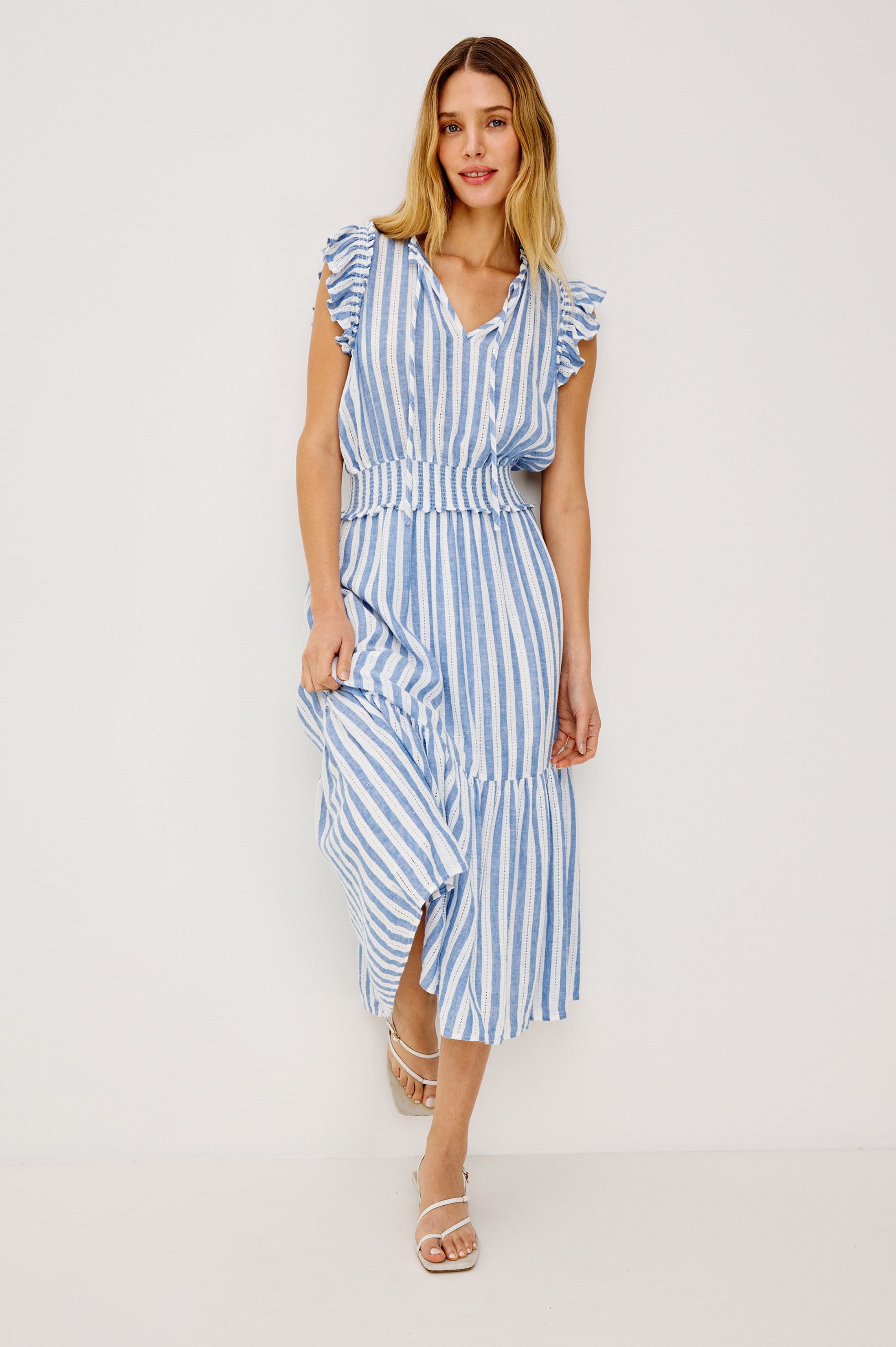 Image of GARDEN DRESS - ATLANTIS STRIPE