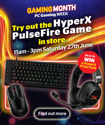Try out the HyperX PulseFire Game instore