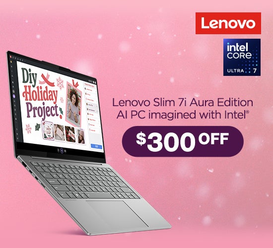 Lenovo Slim 7i 14-inch OLED Touchscreen Copilot+ PC - Aura Edition $899.99 after $300 off Plus S&H