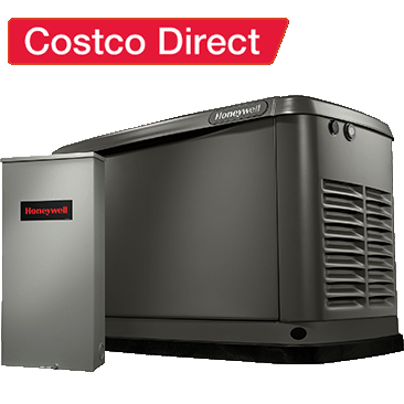 Honeywell 22kW Home Standby Generator with Transfer Switch Costco Direct