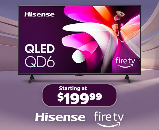 Hisense TVs Starting at $199.99