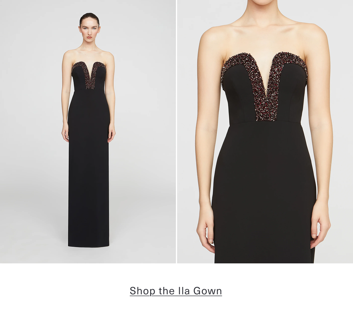 Shop the Ila Crepe Gown