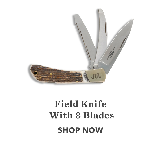 Field Knife With 3 Blades