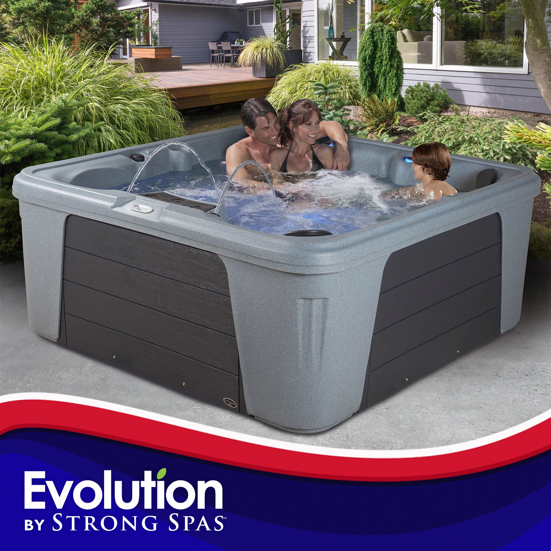 Evolution By Strong Spas West Port 40-Jet, 6 or 7-Person Rotomolded Spa