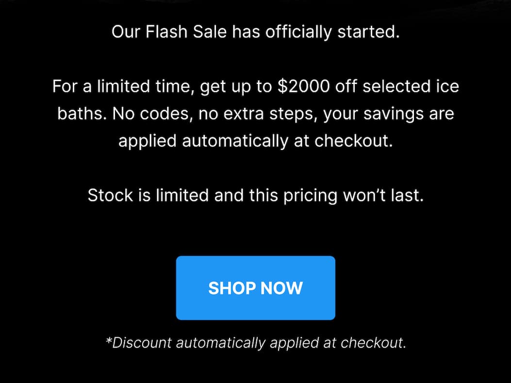 Our Flash Sale has officially started.