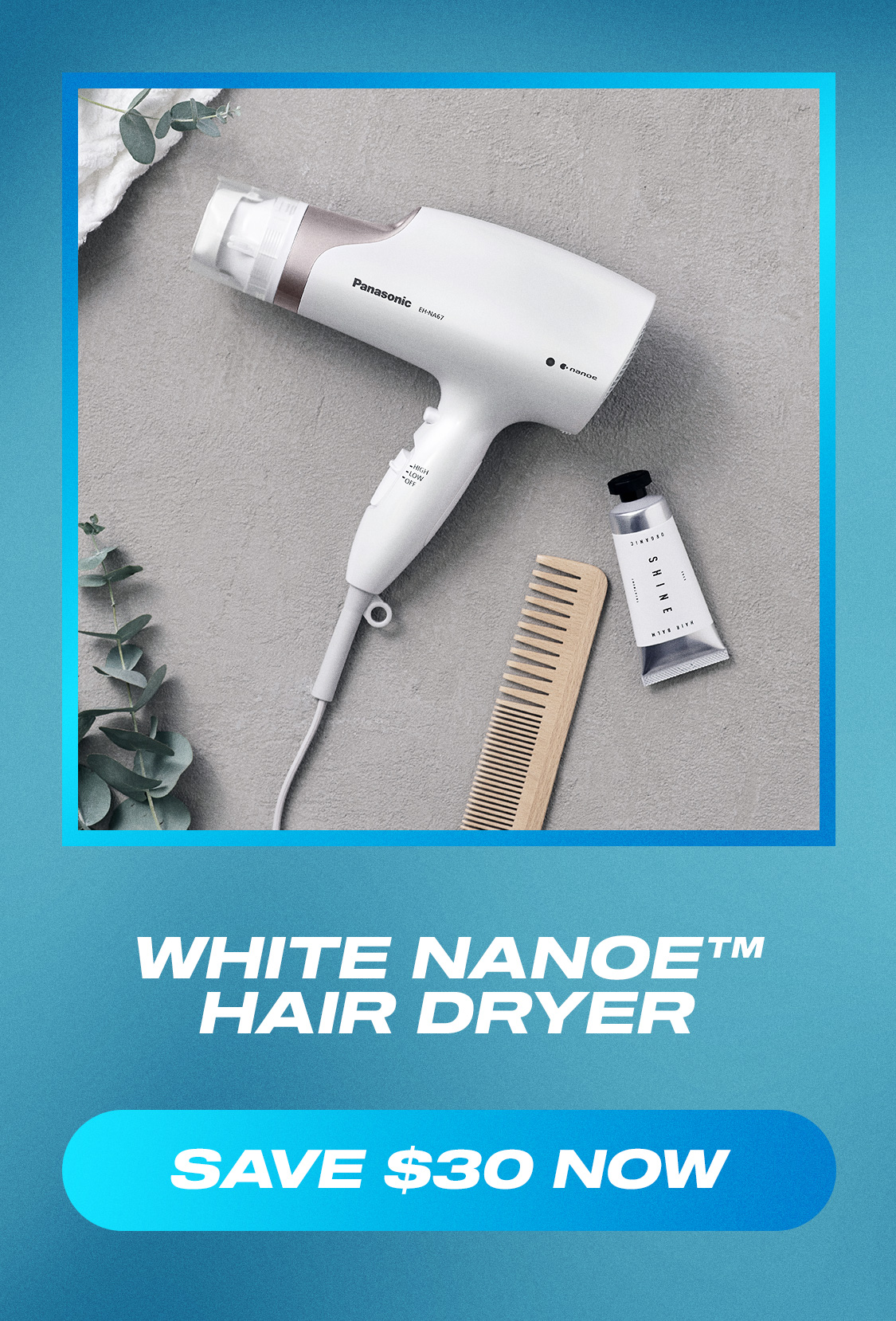 White nanoe Hair Dryer - Save $30 Now