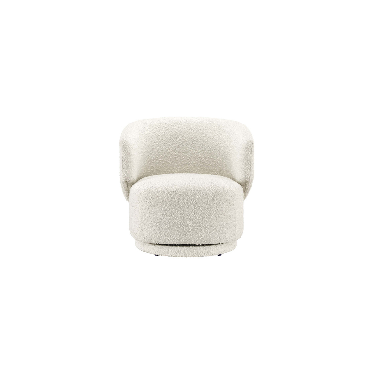 Image of Celestia Boucle Fabric Swivel Chair