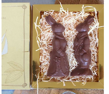 Caramel Filled Milk Chocolate Easter Bunnies