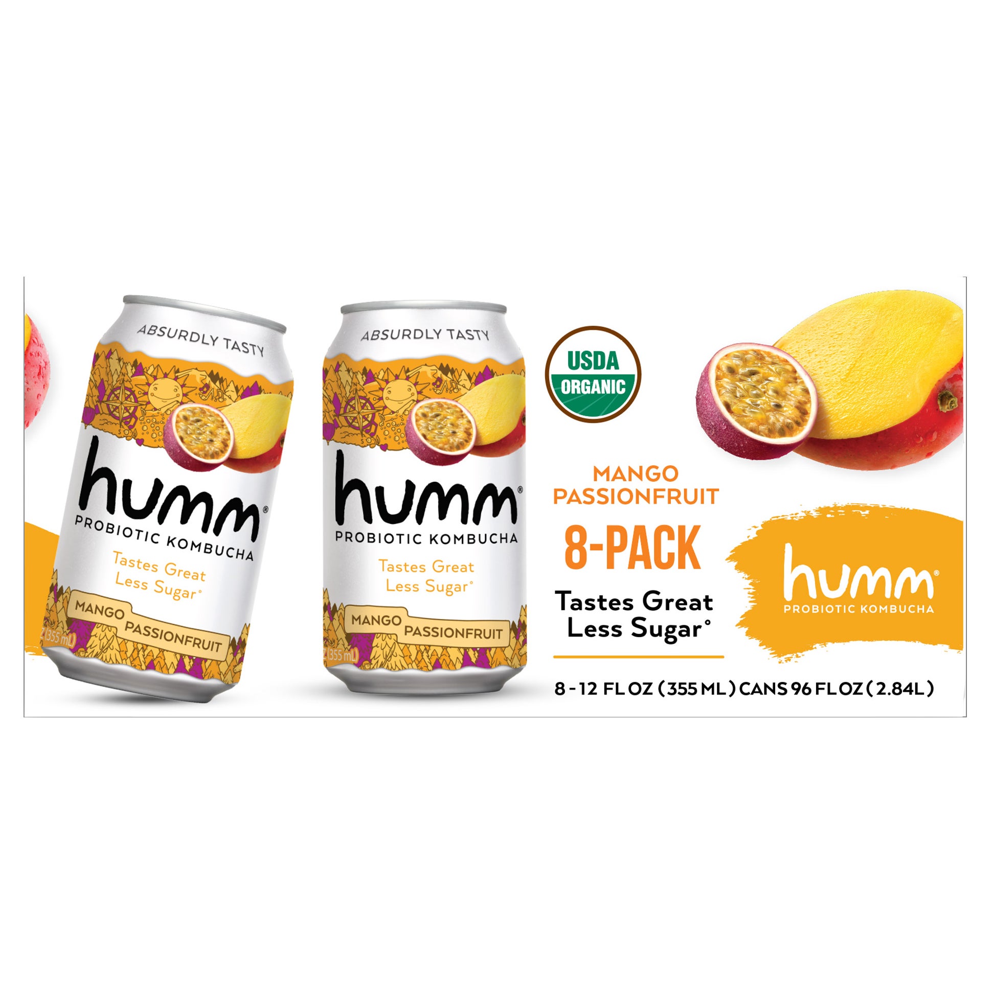 Humm Organic Mango Passionfruit Kombucha