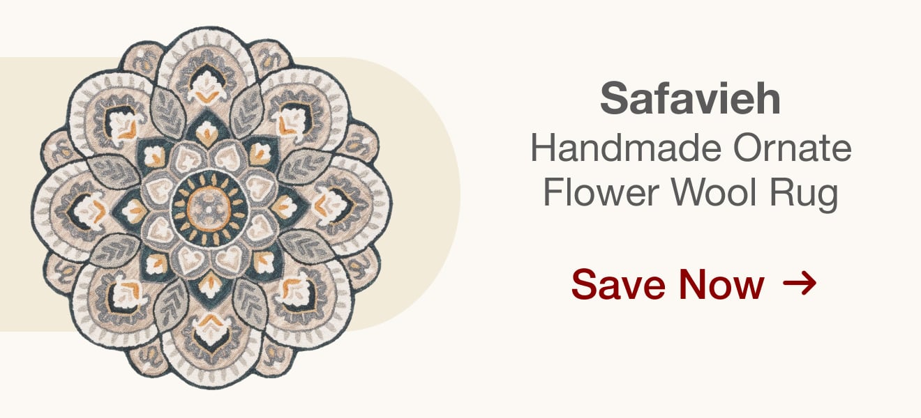 Shop the SAFAVIEH Handmade Novelty Sheyla Ornate Flower Wool Rug