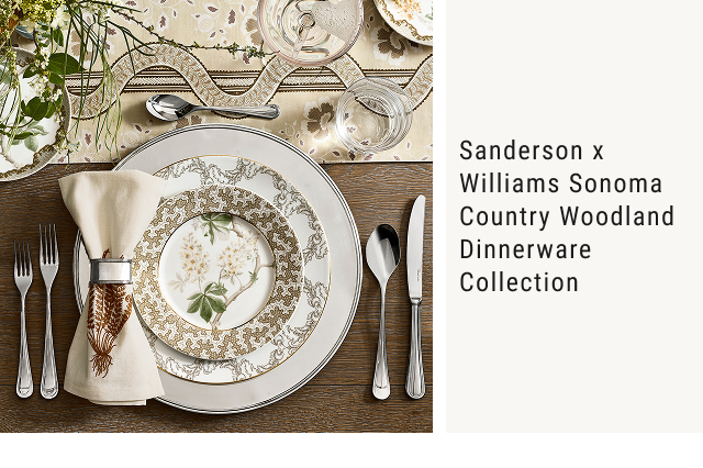 Sanderson x Williams Sonoma Country Woodland Dinnerware Collection