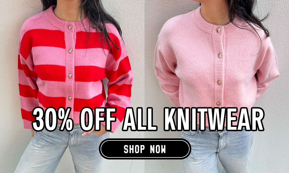 30% OFF ALL KNITWEAR