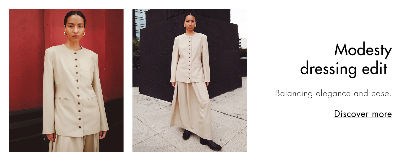 Modest dressing edit Balancing elegance and ease