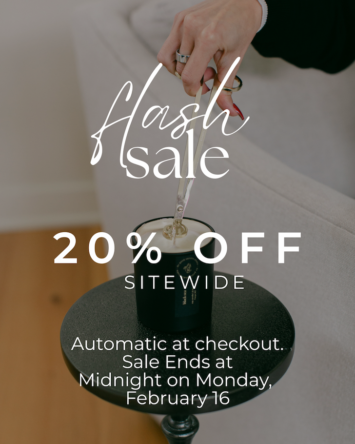 image and graphic announcing 20% off Flash Sale