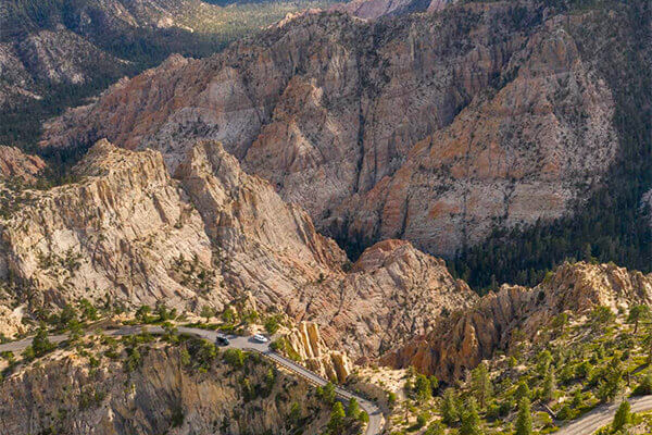 red rock view of boulder utah