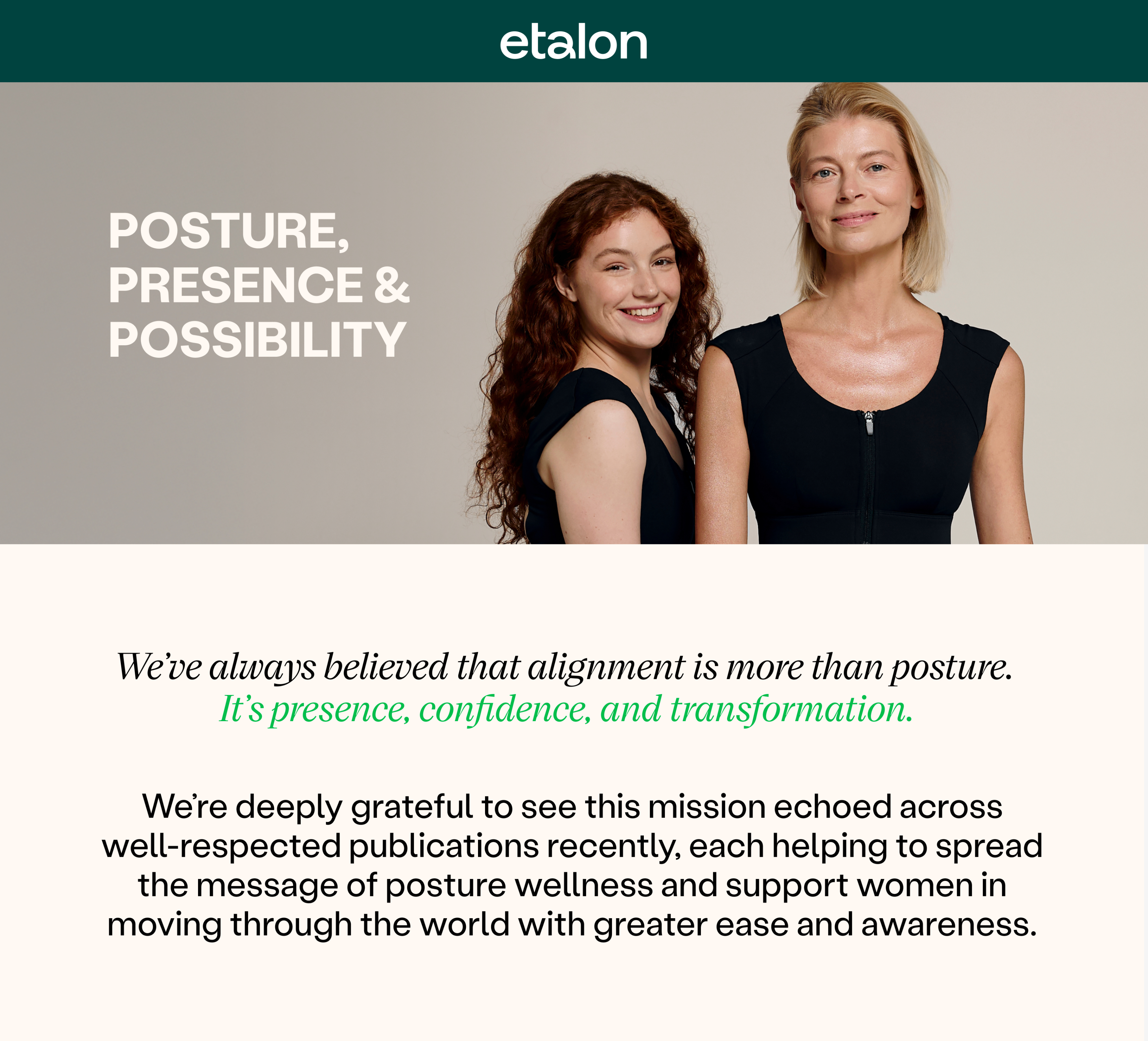 Posture, Presence & Possibility