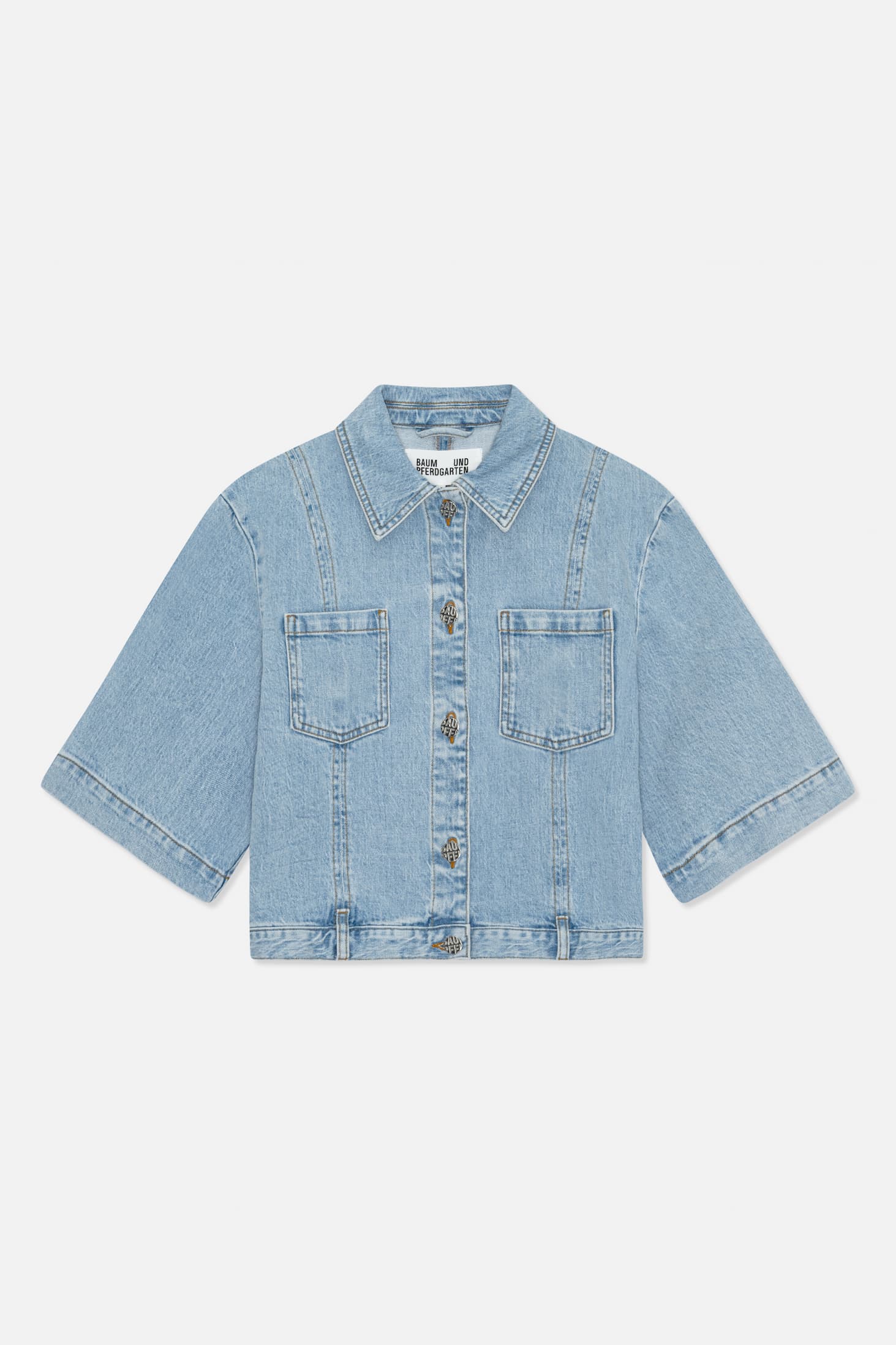 NO 05 SHIRT WASHED LIGHT BLUE