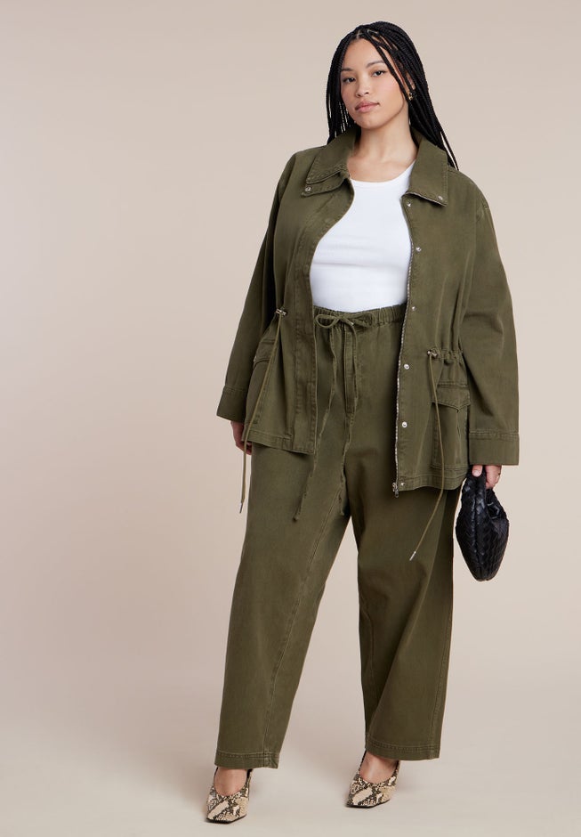 Adjustable Drawstring Casual Pant