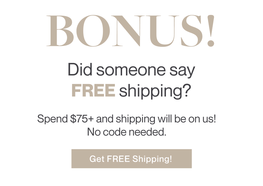 Free Shipping over $75