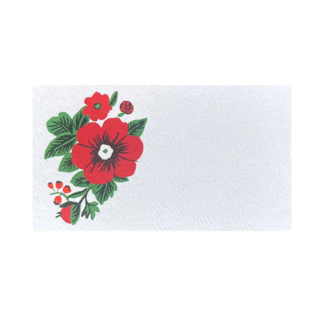 Image of 48 Pack / Holiday Florals Mini Note